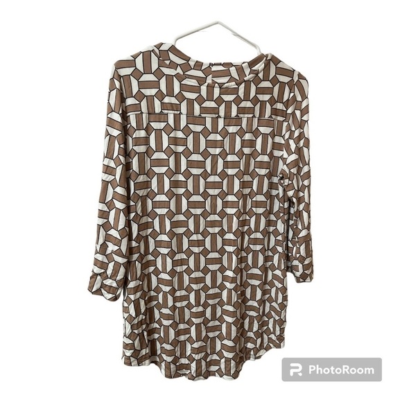 41 Hawthorn Geometric Print Viscose Blouse Top M - Picture 2 of 4